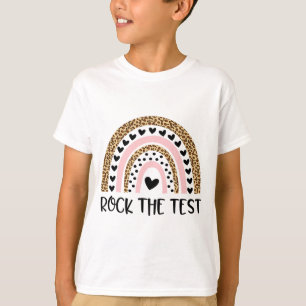T-shirt Day Rock L'Enseignant De Test Funny Rainbow Testin