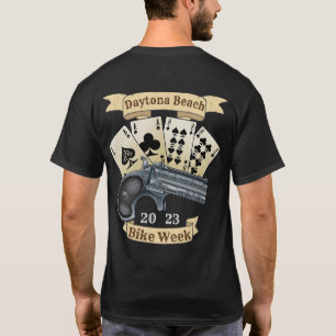 T-shirt Daytona Beach Bike Week 2023 As And Gun