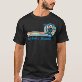 T-shirt Daytona Beach FL Sunset Vintage Surfer Girl Vacati