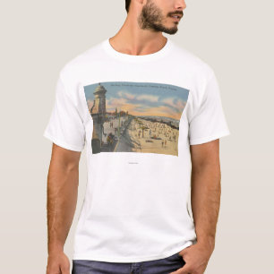 T-shirt Daytona Beach, FL - vue de promenade de plage