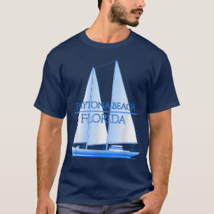 T-shirt Daytona Beach Floride Côtier Nautique Voile Sai