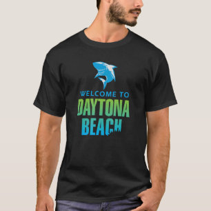T-shirt Daytona Beach Floride Shark Bite Design