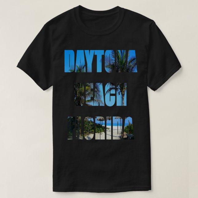T-shirt Daytona Beach Floride Tee  (Design devant)
