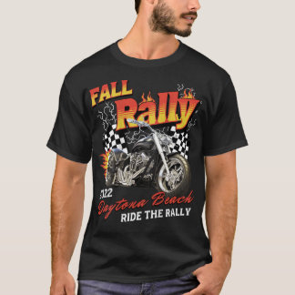 T-SHIRT DAYTONA BEACH VÉLO WEEK TOMBE RALLONNEMENT AVEC AR