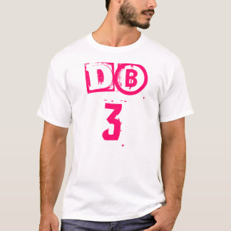 T-shirt dB3 - roses indien sur le noir