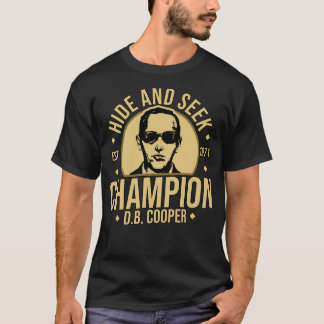 T-shirt Db Cooper Caché Et Chercher Champion 1971 Db