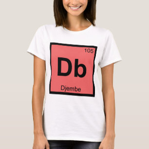 T-shirt Db - Symbole périodique de la chimie de la musiqu