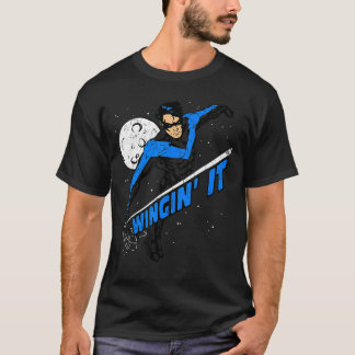 T-shirt DC Comics Batman Nightwing Wingin It Unisexe Adult
