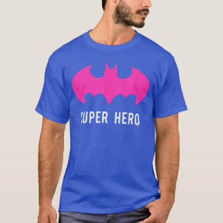 T-shirt DC Comics Batman Super Hero Neon Pink BatSymbol Lo