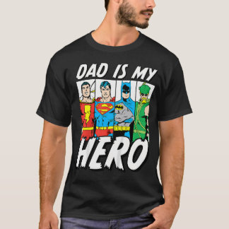 T-shirt Dc Comics Fête des Pères Justice League Papa Est M