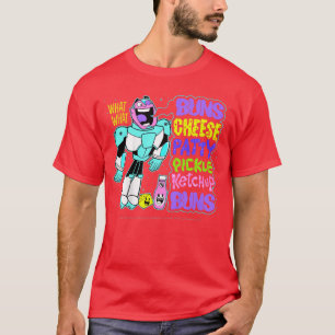 T-shirt DC Comicseenitans Aller Liste d'amis Cyborg Burger