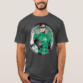 T-shirt DC Comicshe Green Lantern Circle Striped Portrait 