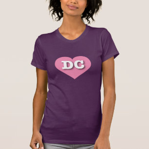 T-shirt DC Pink Heart - J'aime DC