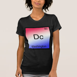 T-shirt Dc - Washington, symbole d'élément chimique