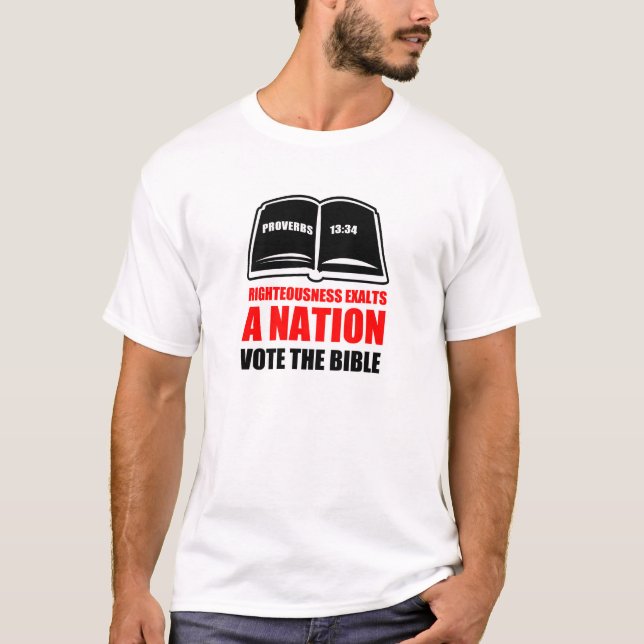T-shirt de 13h34 de proverbes (Devant)