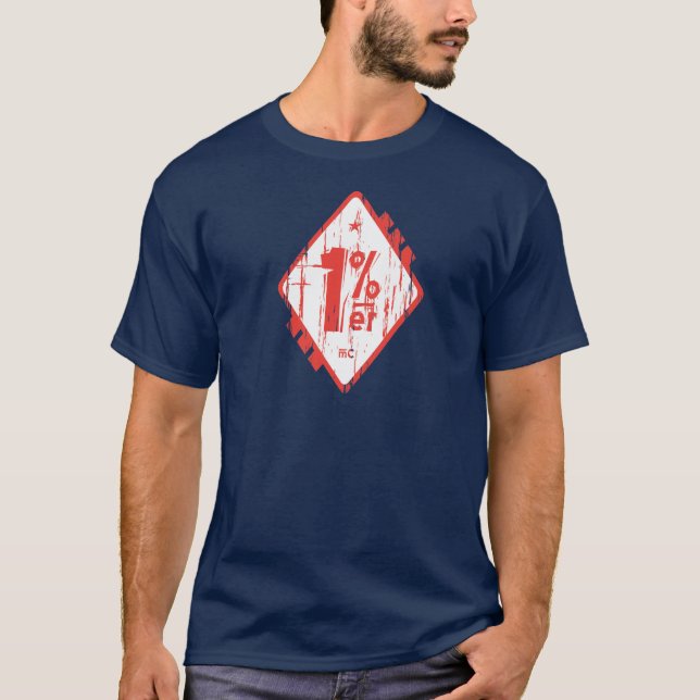 T-shirt de 1% Percenter (Devant)