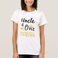 T-shirt de 1er anniversaire drôle Oncle de MR Oned