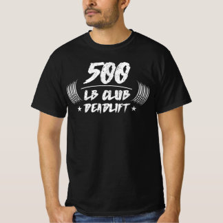 T-shirt de 500 livres du banc de levage du club