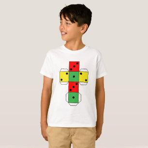 T-shirt dé à découpe imprimable Chiffre de dessin Coul