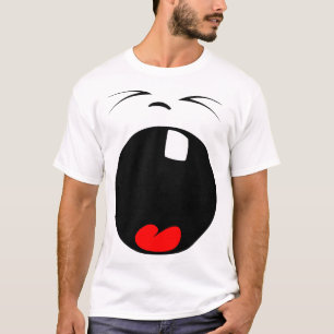 T-shirt de baîllement de visage