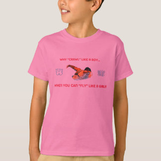 T-shirt de bain de course de papillon pour des