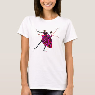 T-SHIRT DE BALLET, COUPLE DE DANSE DE BALLET,