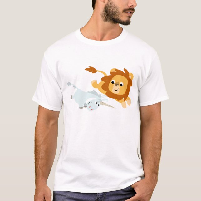 T-shirt de bande dessinée d'enfants mignons de (Devant)