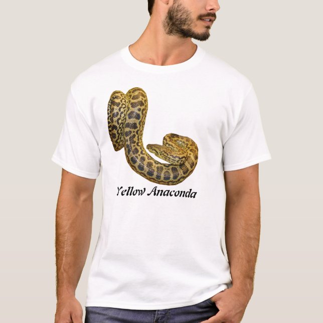 T-shirt de base d'anaconda jaune (Devant)