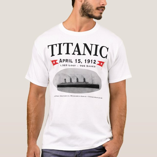 T-shirt de base de bateau titanique de fantôme (Devant)