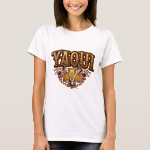 T-shirt de base de dames de conception de crâne d