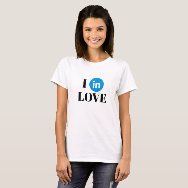T-shirt de base de fan de LinkedIn (Devant entier)