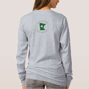 T-shirt de base de la douille des femmes long