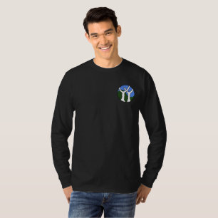 T-shirt de base de la douille des hommes long