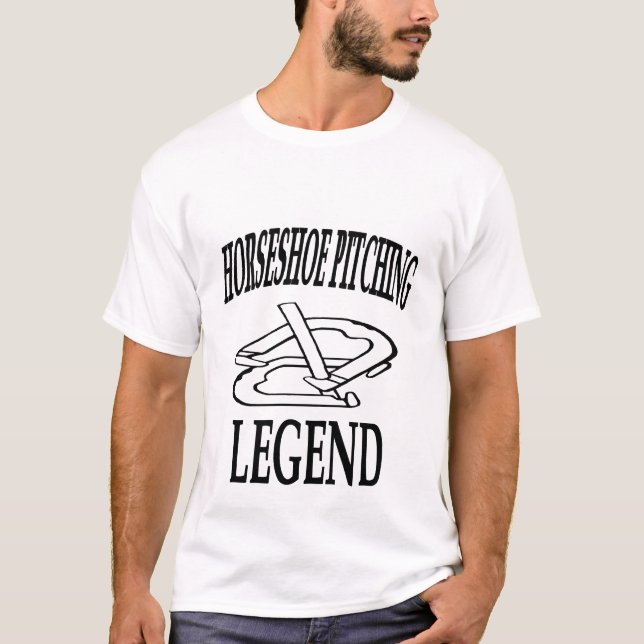 T-shirt de base de légende de fers à cheval (Devant)