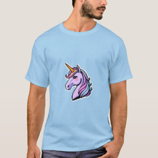 T-shirt de base de licorne pour hommes