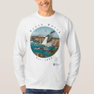 T-shirt de base de LS avec l'avant de balbuzard de