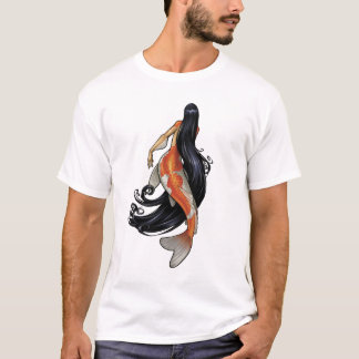 T-shirt de base de sirène de Koi