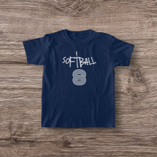 T-shirt de base de softball pour filles