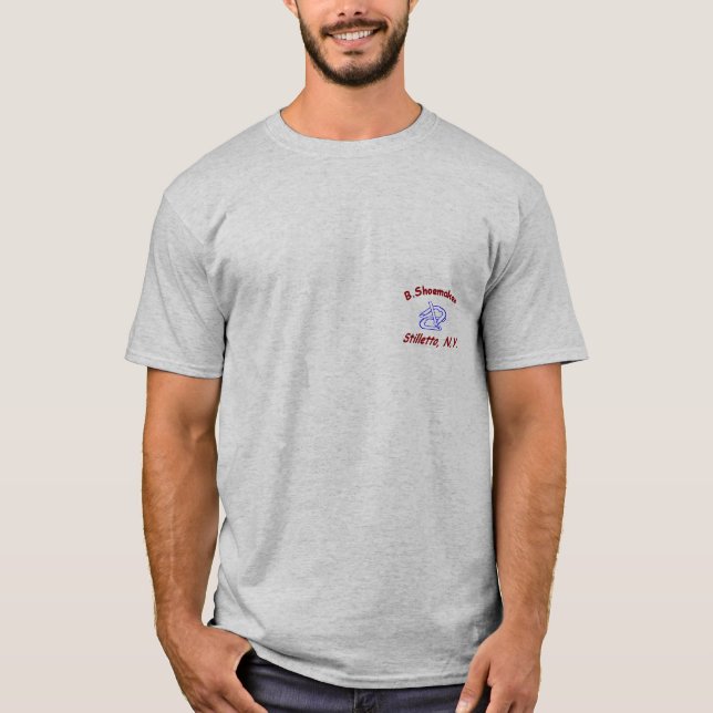 T-shirt de base de tournoi de fers à cheval (Devant)