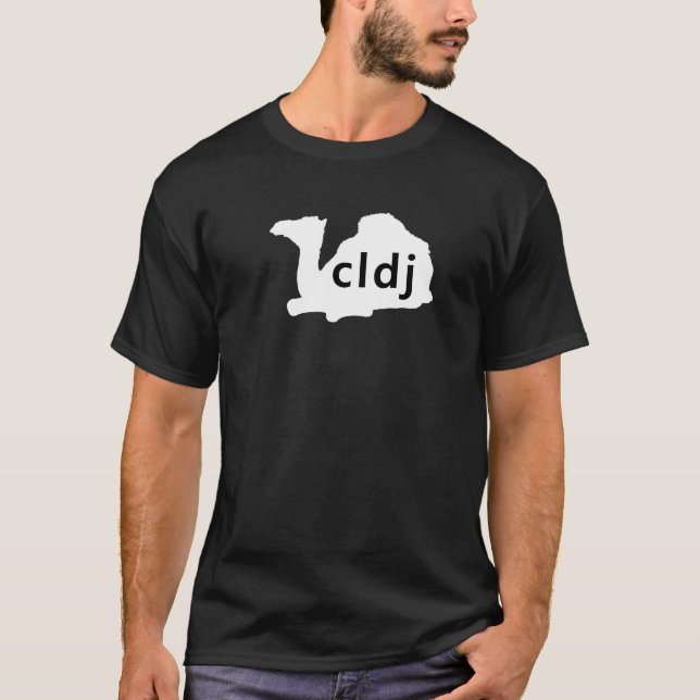 T-shirt de base en forme de chameau foncé (Devant)
