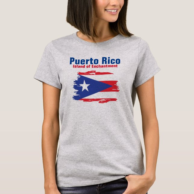 T-shirt de base féminin de Porto Rico (Devant)