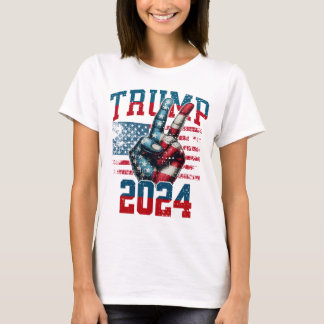 T-shirt de base féminin Trump 2024