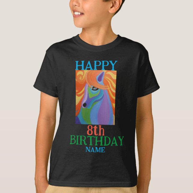 T-shirt de base pour enfants de 8e anniversaire (Devant)