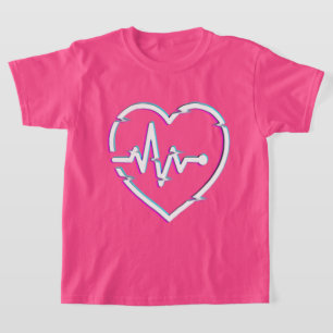 T-shirt de base pour enfants de Heart Check