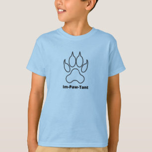 T-Shirt De Base Pour Enfants Im-Paw-Tant