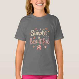 T-shirt de base pour enfants - Simple is Beautity