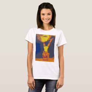 T-shirt de base pour femmes Acrobat Headstand Art,