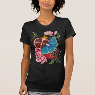 T-shirt de base pour femmes de la Momegranate et L