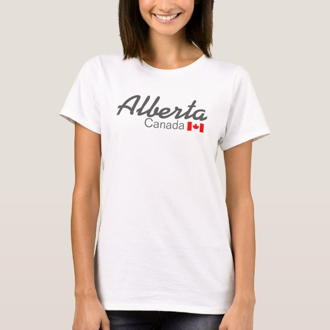 T-shirt de base pour femmes de l'Alberta, Canada (Devant)
