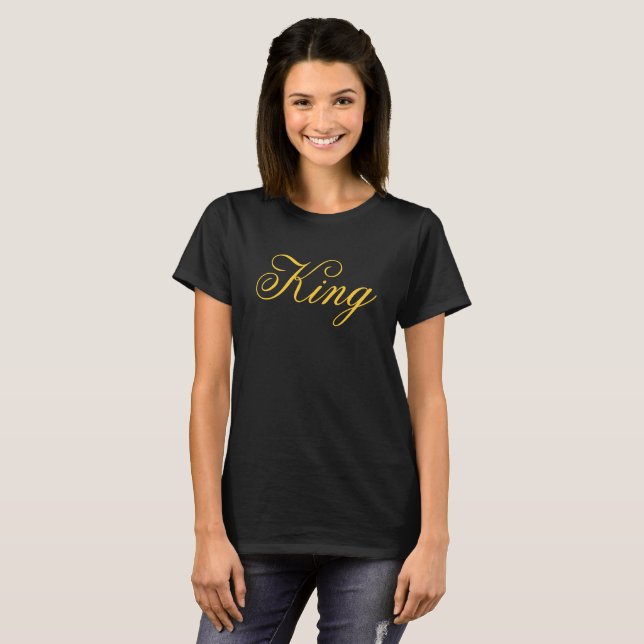 T-shirt de base pour femmes King (Devant entier)